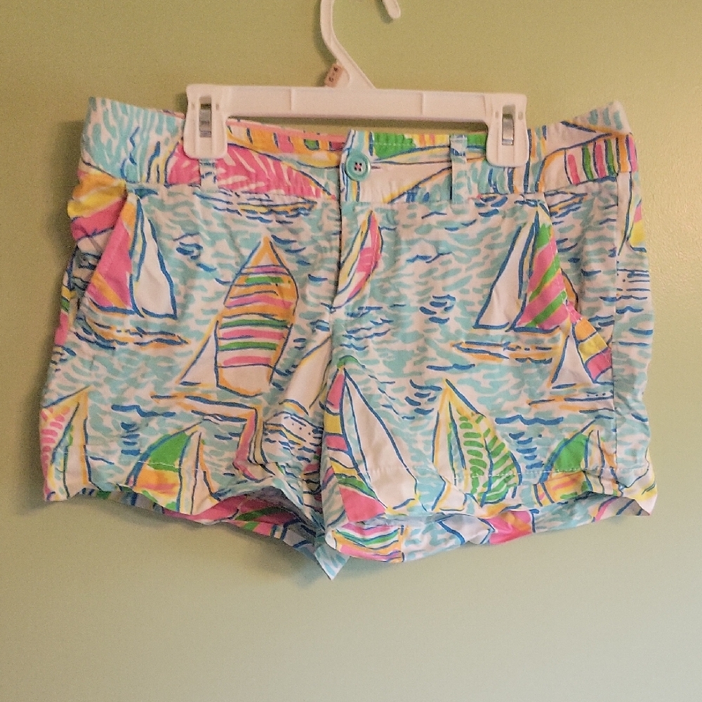 Lilly Pulitzer Multicolor Sailboat Print Shorts